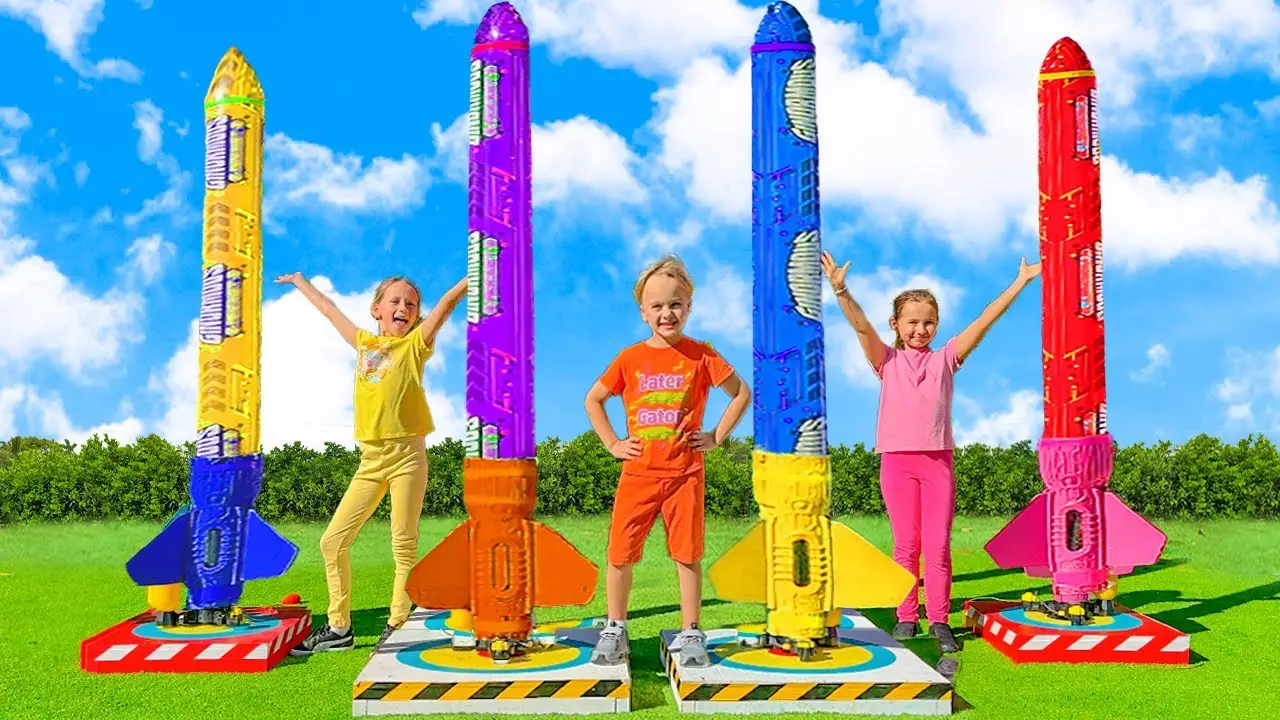 Chris and Friends - Toy Rockets Challenge