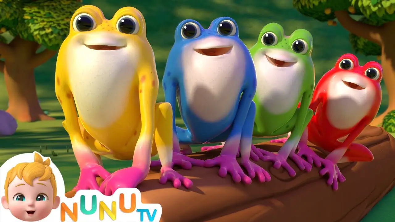 Five Little Speckled Frogs + More Nursery Rhymes & Kids Songs | Learn Numbers & Colors | NuNu Tv
