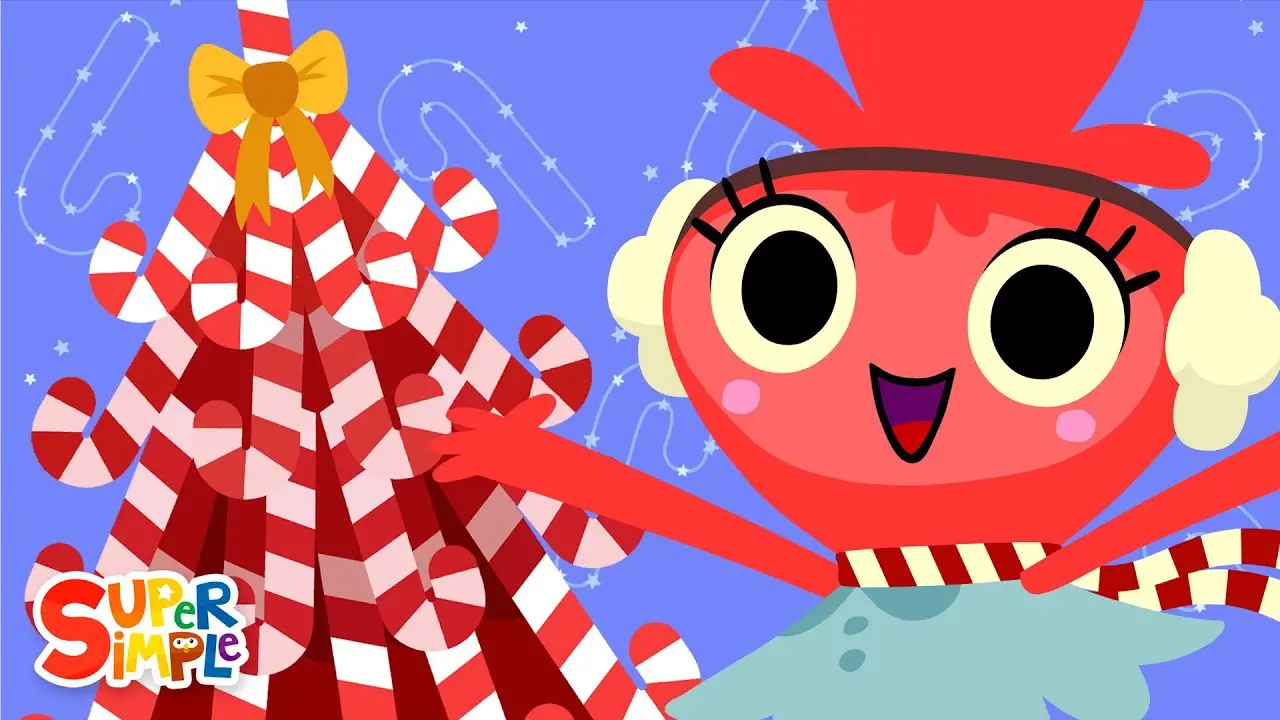 Candy Cane Tree | Original Kids Christmas Song | Super Simple Songs