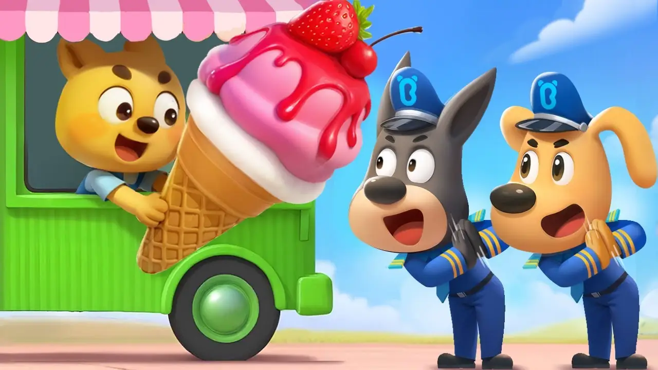 Cardboard Ice Cream Truck | Fun Story | Kids Cartoon | Sheriff Labrador